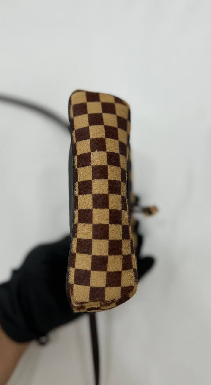 LOUIS VUITTON LV Damier Sauvage Gazelle Sling Belt Bum bag Brown