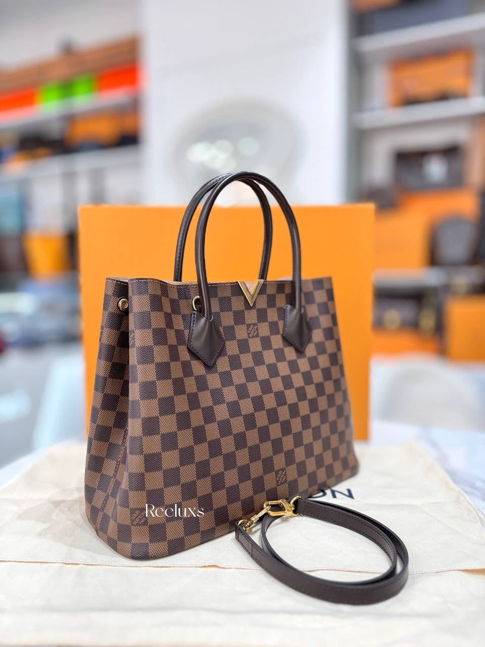 FULL SET LOUIS VUITTON LV Kensington Tote Bag