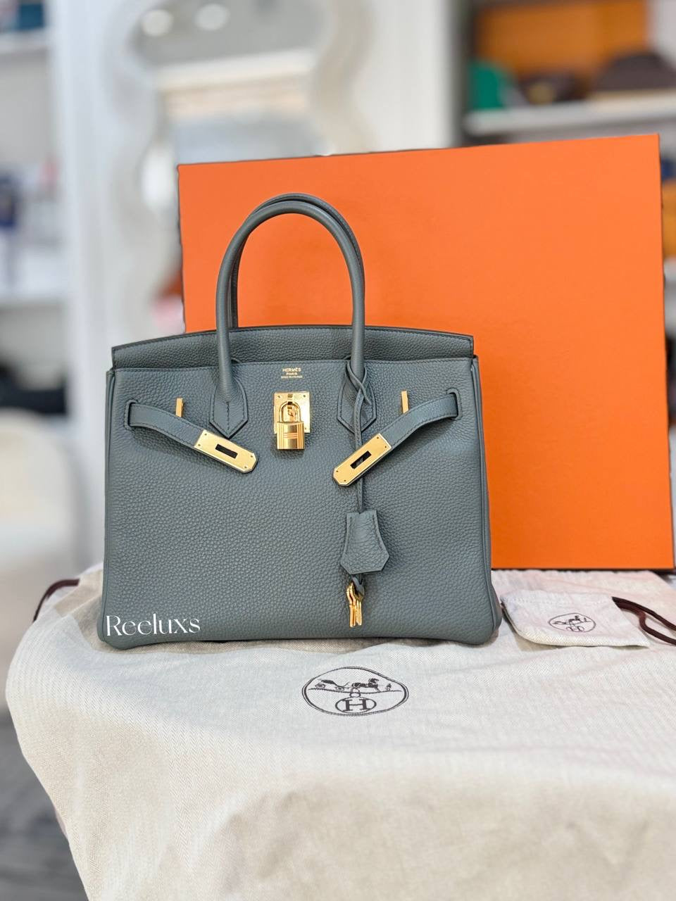 FullSet HERMES Birkin 30 Gold Hardware Handbag GHW
