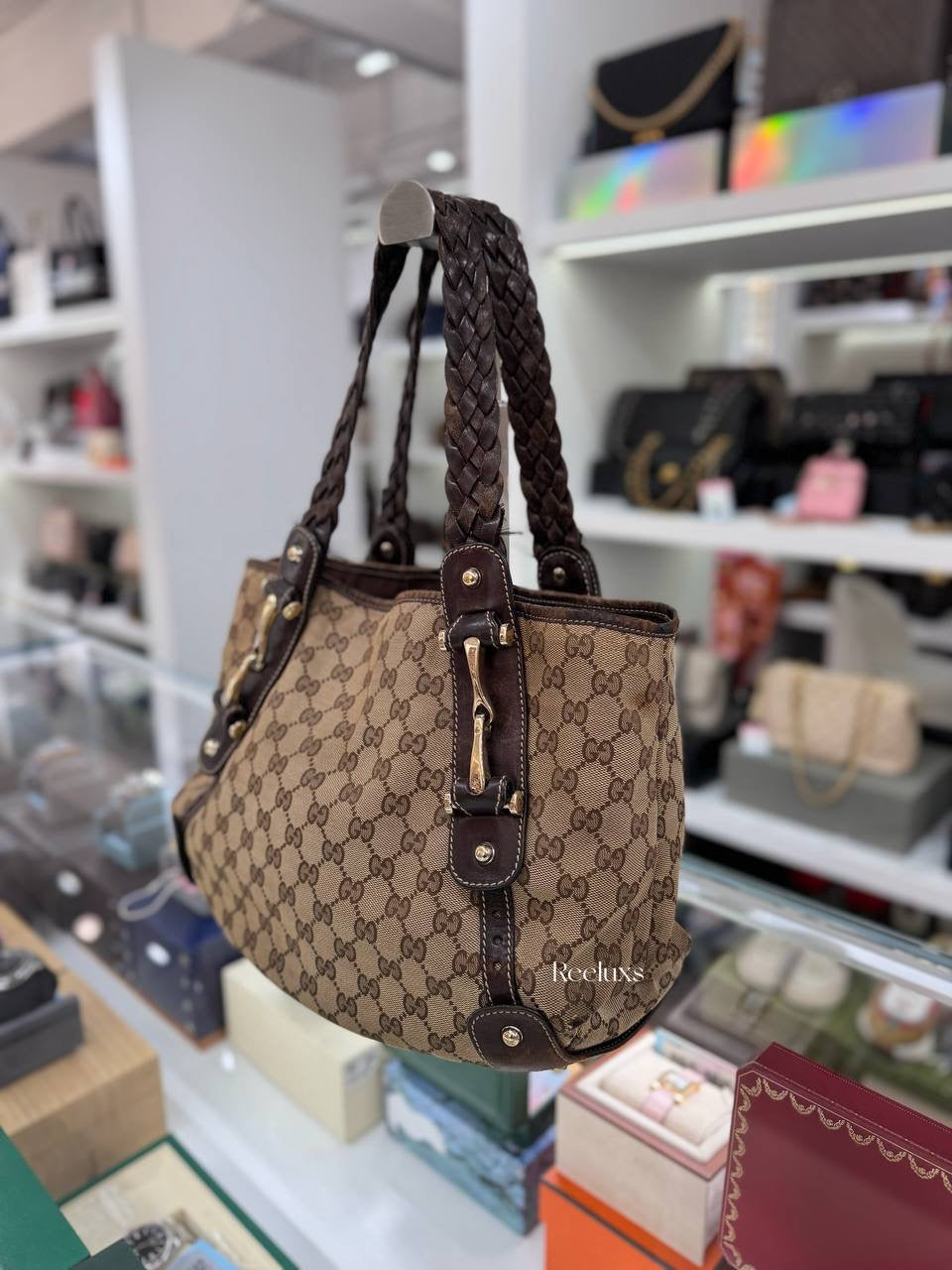 GUCCI GG Canvas Pelham Shoulder Bag