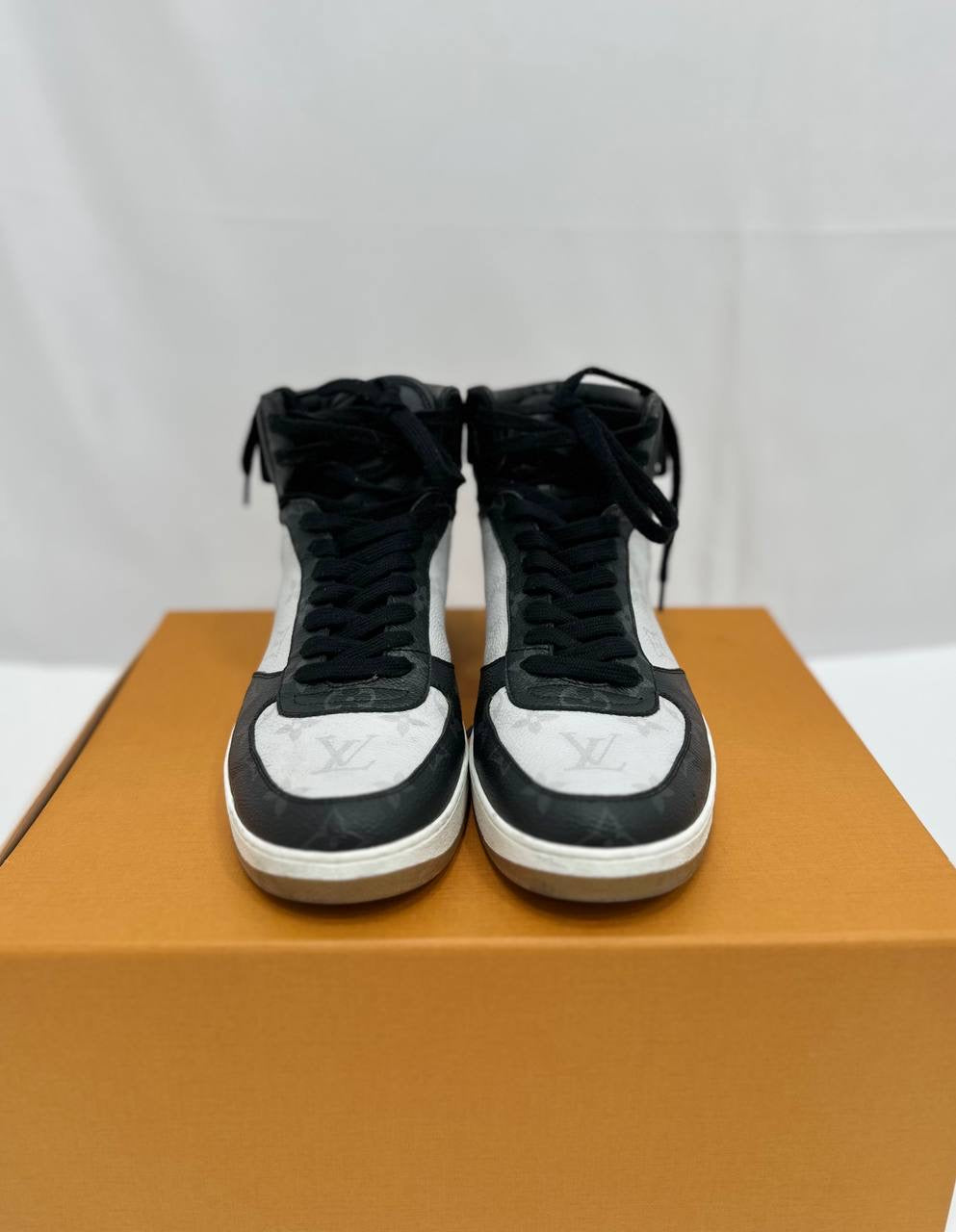 LOUIS VUITTON LV Monogram Rivoli High Top Sneakers