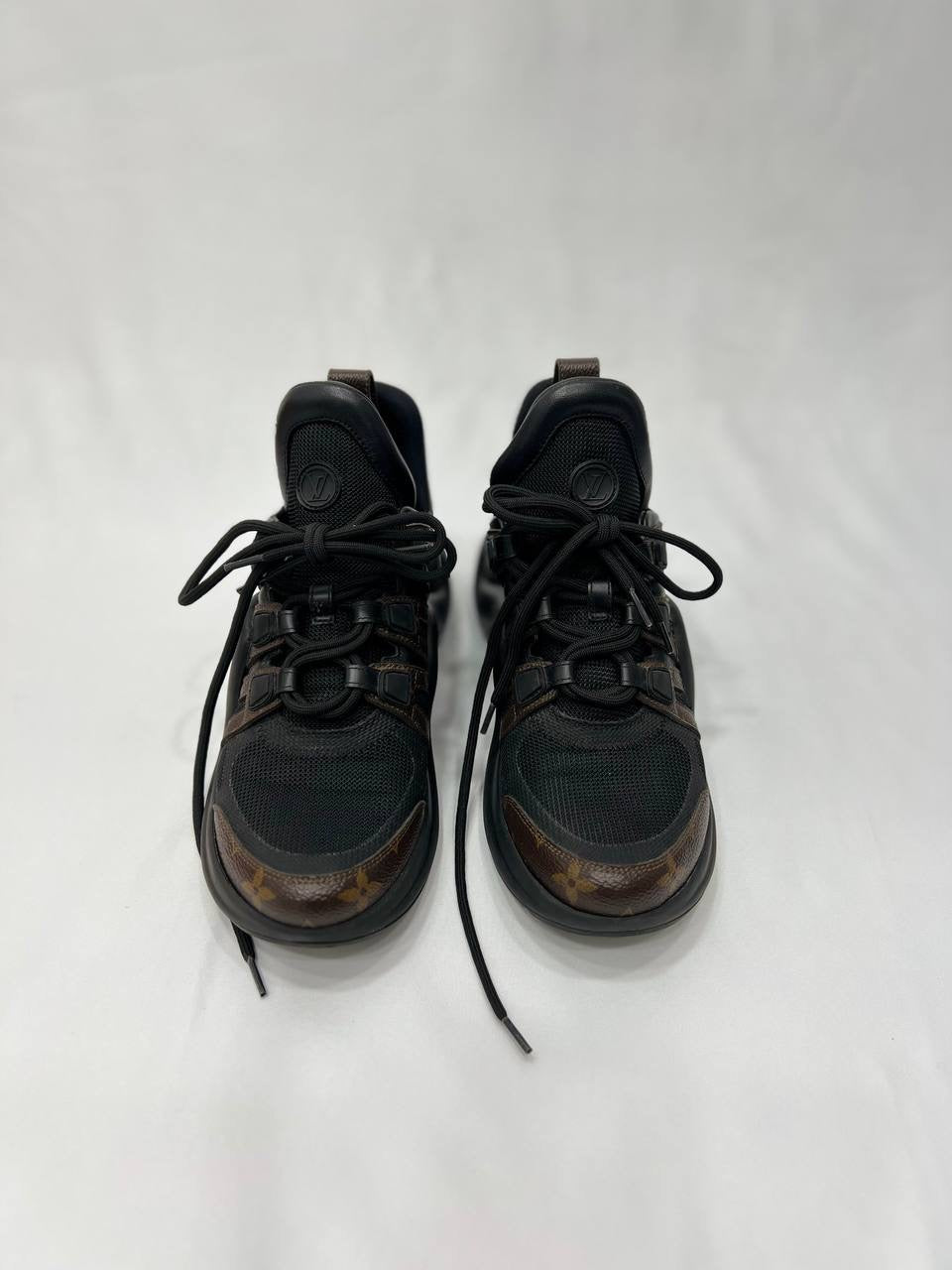 LOUIS VUITTON LV Archlight Trainer Sneaker in Black Monogram ( Women’s )