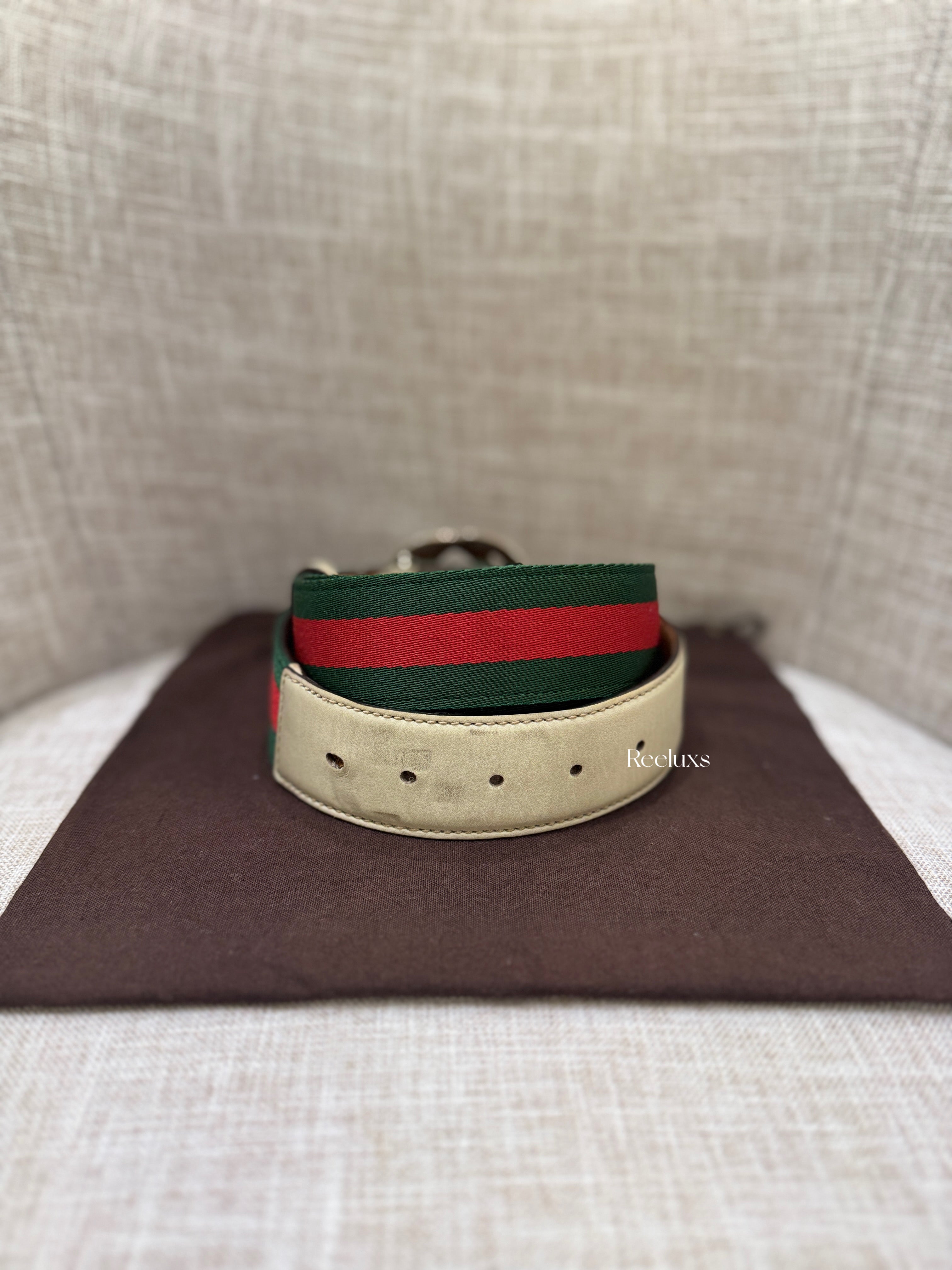 GUCCI GG Interlocking Web Belt