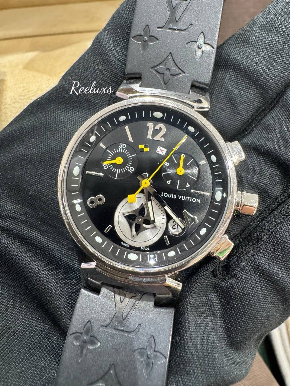 FULL SET LOUIS VUITTON LV Tambour Lovely Cup Chronograph Watch