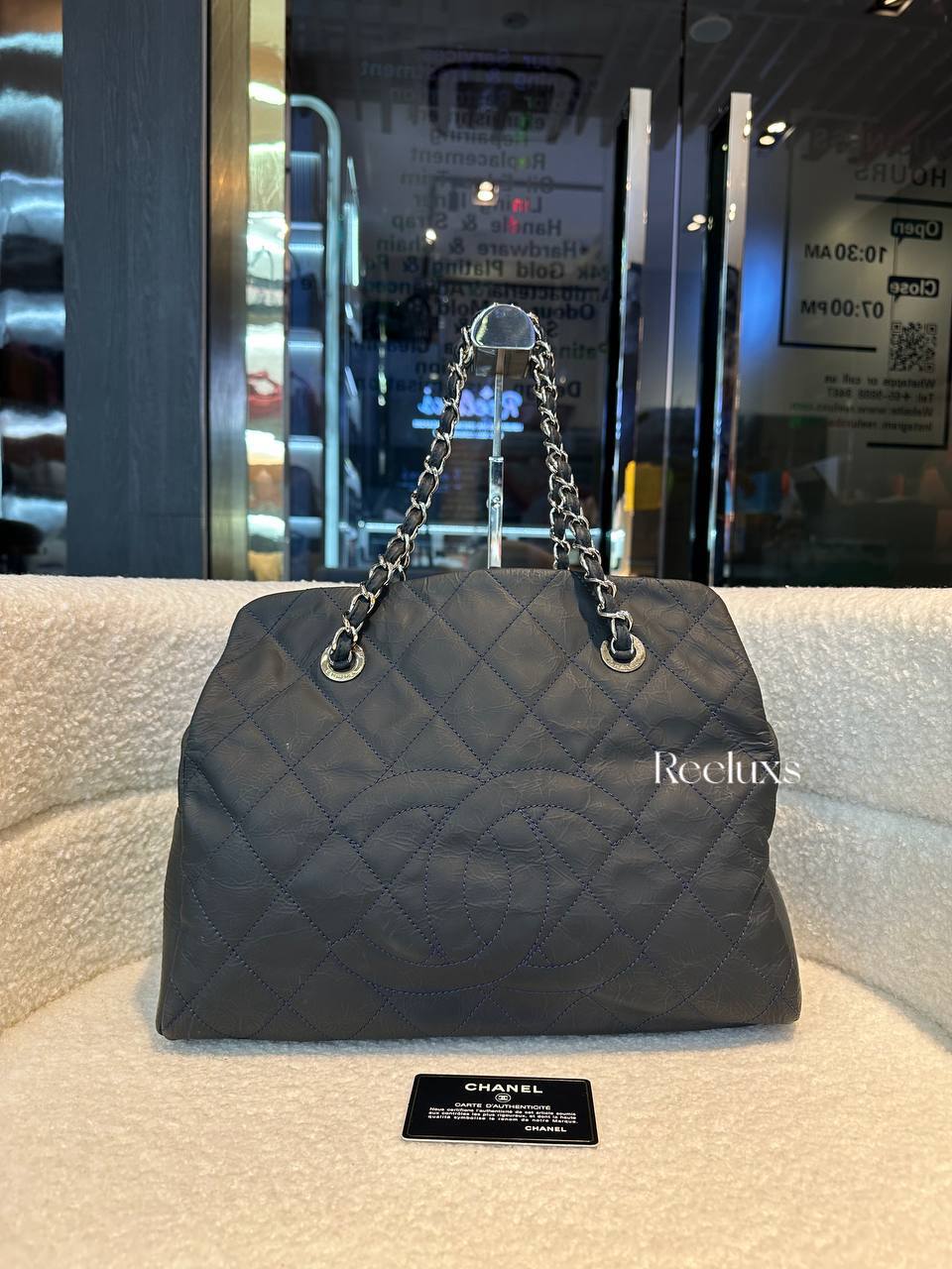 CHANEL Petite Crinkled Calfskin Timeless Tote