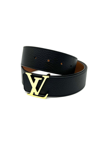 LOUIS VUITTON Belt Black Golden Light - Reeluxs 