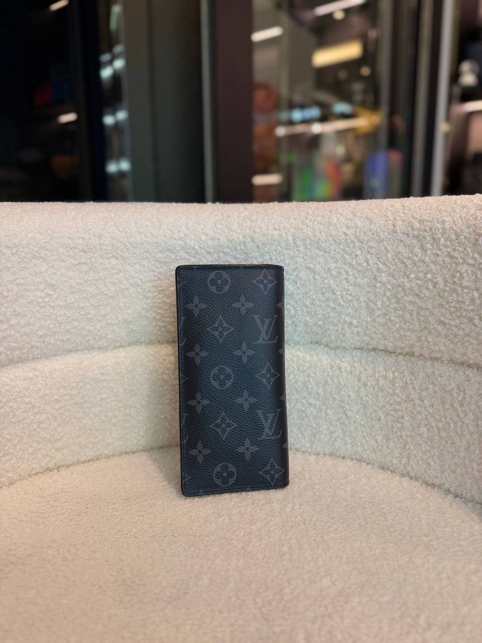 Louis Vuitton Brazza Wallet in Monogram Eclipse Canvas