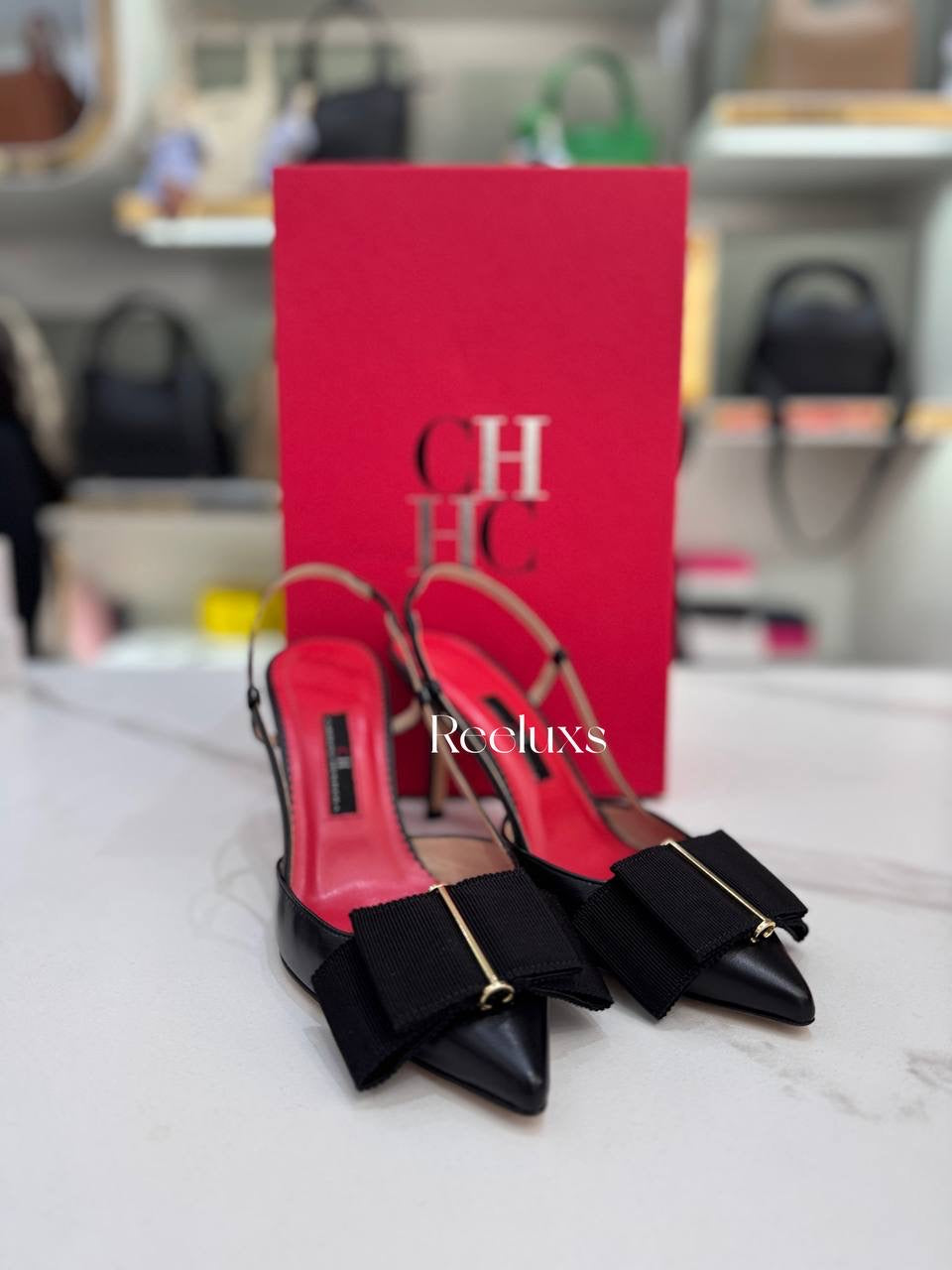 CH Carolina Herrera Lacito Insignia Pumps