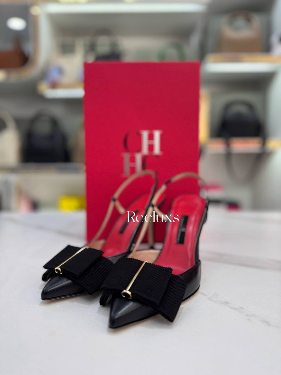 CH Carolina Herrera Lacito Insignia Pumps
