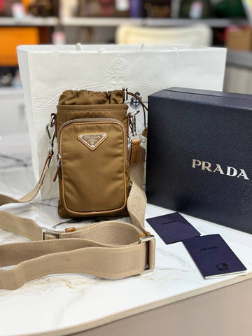 FULL SET PRADA Re-Nylon Mini Pouch Bag