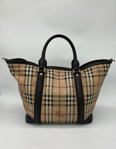 BURBERRY Haymarket Check Jameson Tote - Reeluxs 