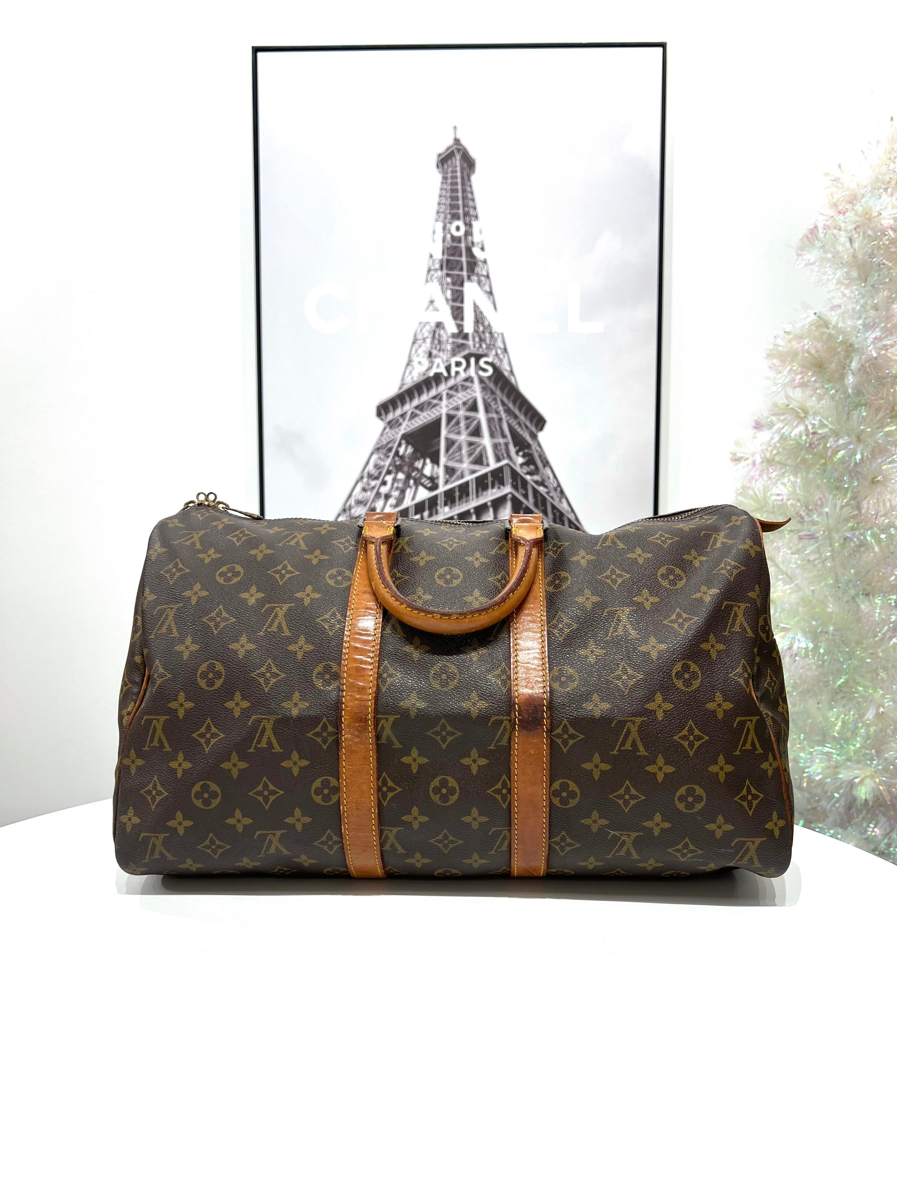 LOUIS VUITTON Keepall Bandolier 45 Travel Bag - Reeluxs 