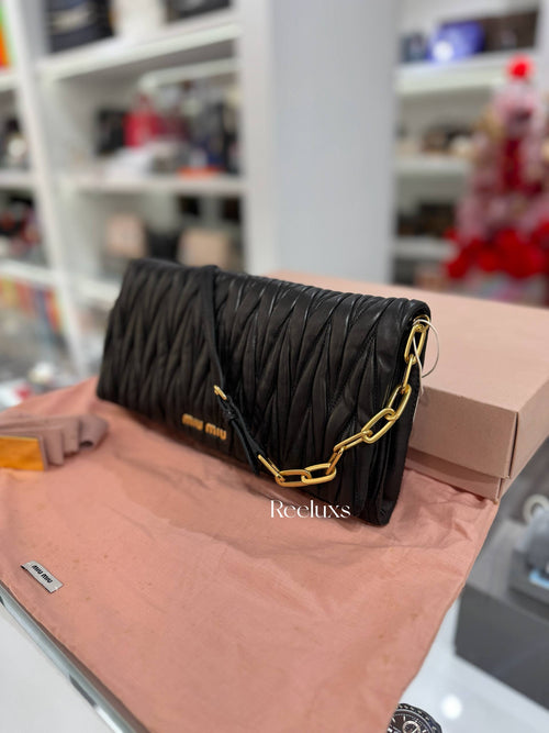 MIU MIU Matelasse Nappa Leather