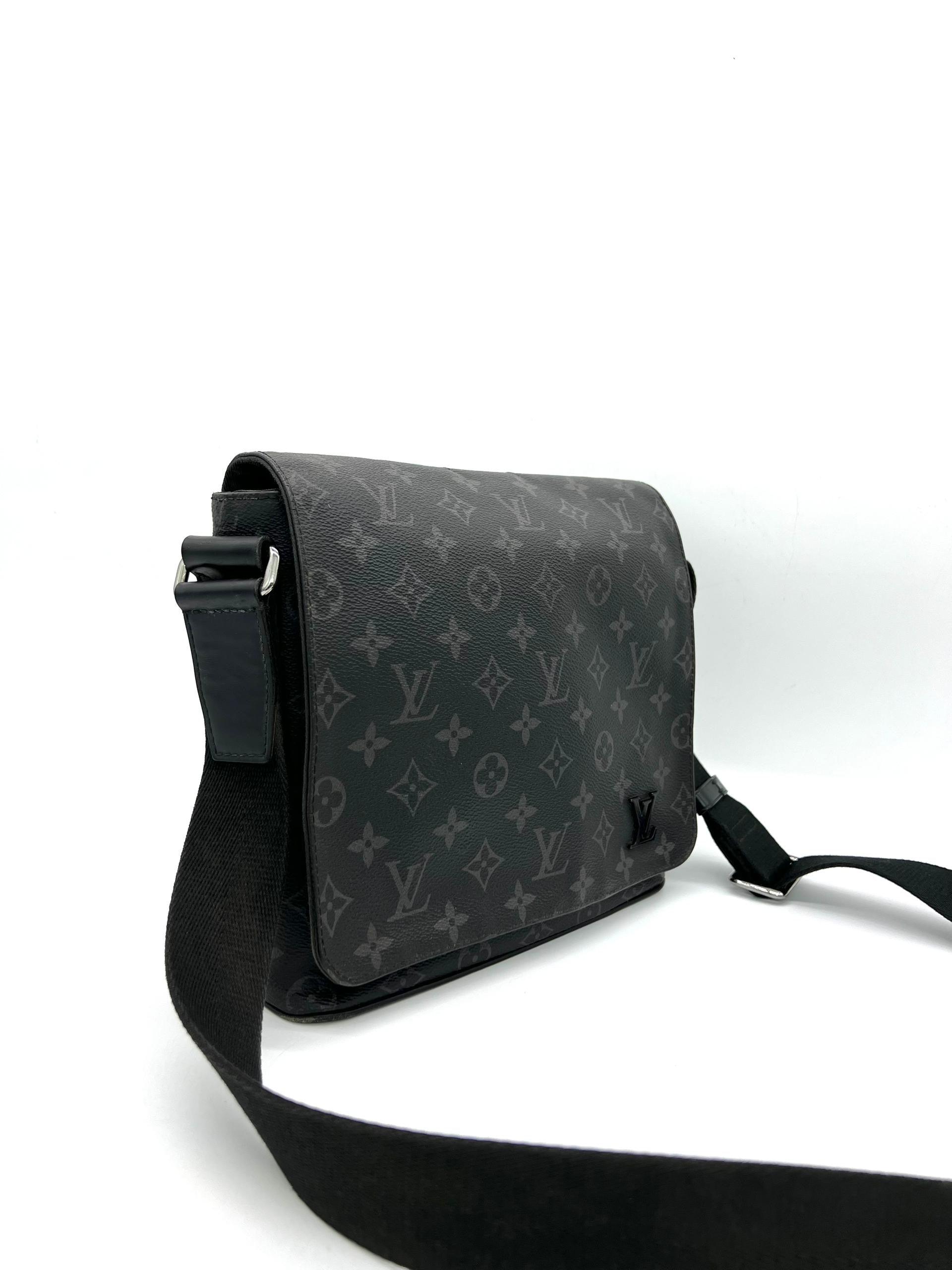 LOUIS VUITTON District PM Shoulder Bag Monogram Eclipse - Reeluxs 