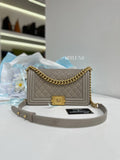 CHANEL Boy Old Medium Quilted Caviar Bag