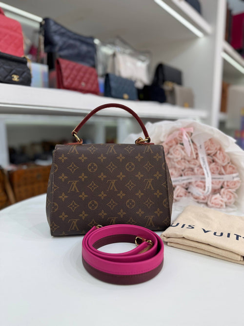 LOUIS VUITTON Cluny BB In Classic Monogram Canvas Bag