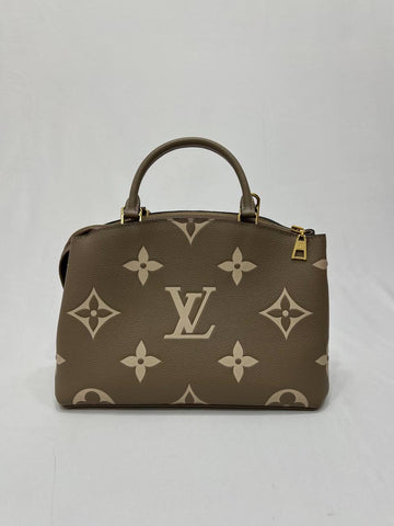 Full Set 2022 Microchip LOUIS VUITTON LV Petit Palais Bicolour Monogram Empreinte 2Way Shoulder Bag