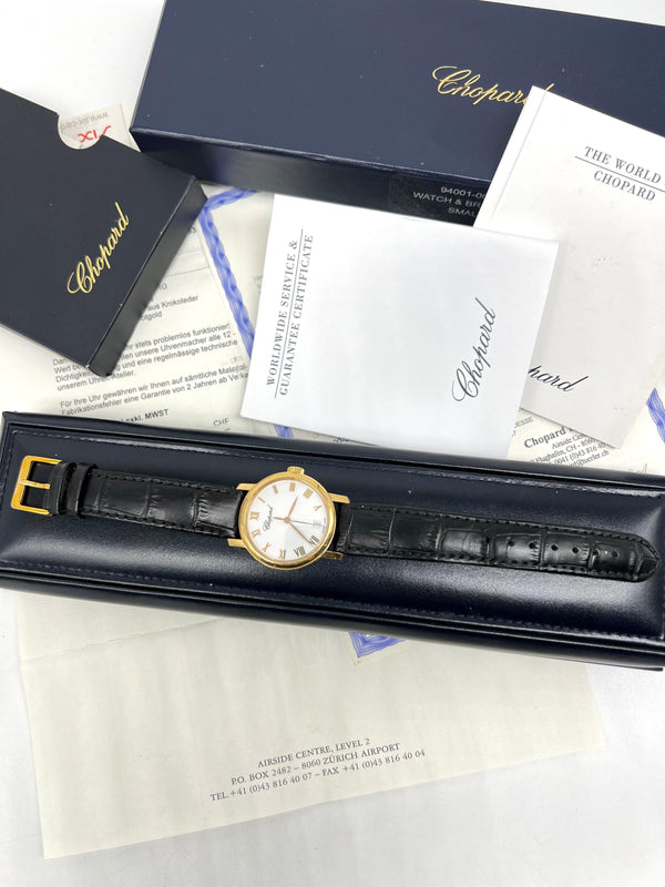 Chopard Classic 750 Gold Watch Full Set - Reeluxs 