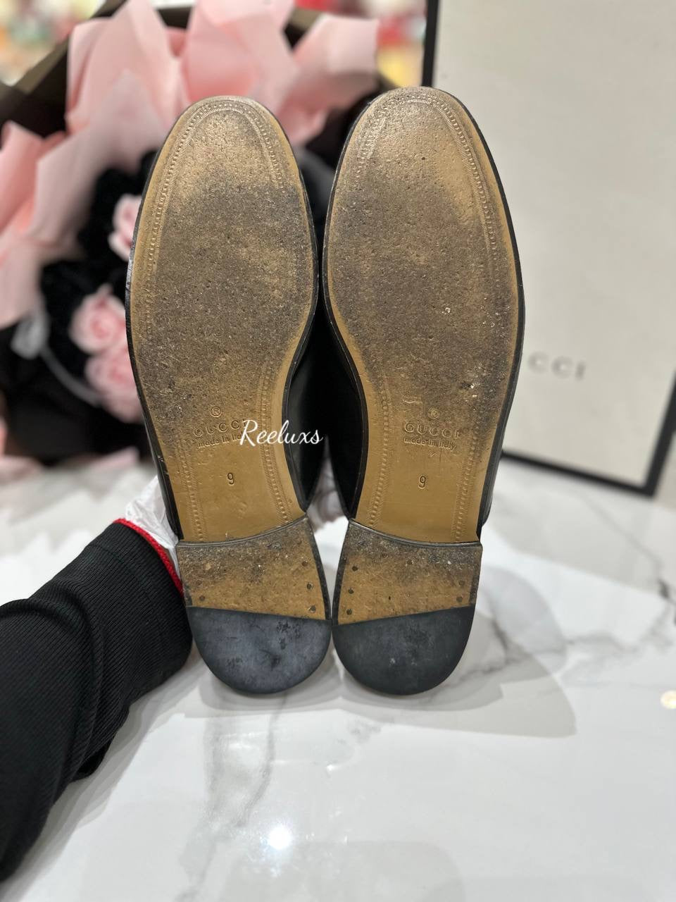 GUCCI  Princetown Leather Flats Loafer