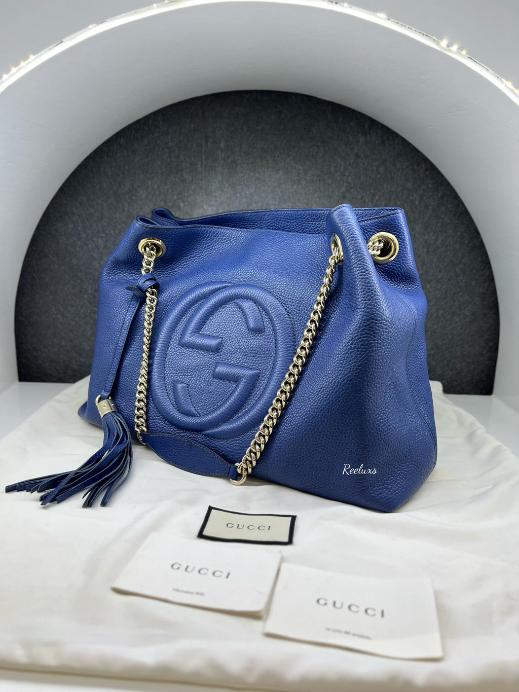 GUCCI Cellarius Medium Soho Chain Shoulder Bag