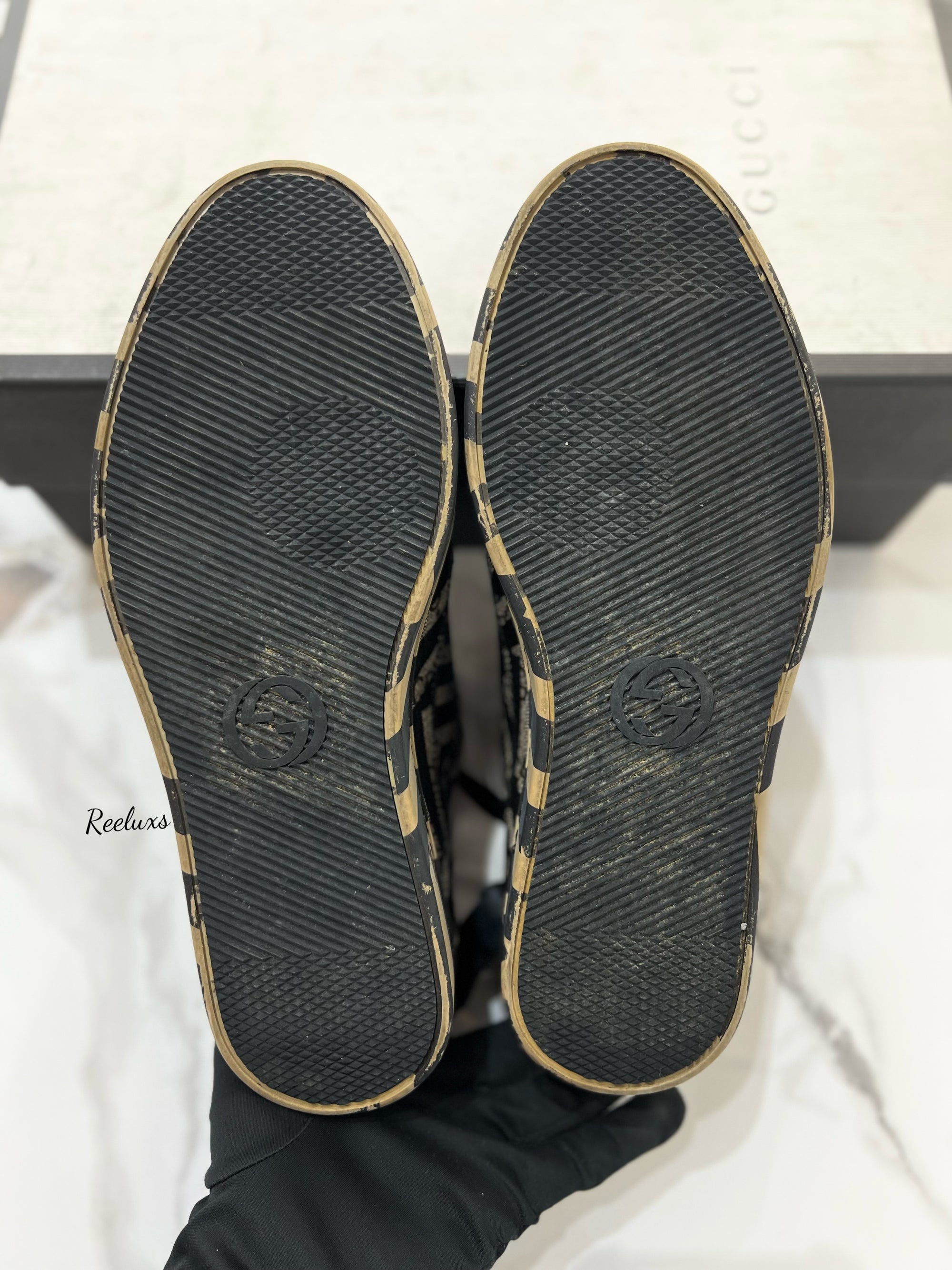 FULLSET GUCCI GG Supreme Men's Sneaker Shoes Size 7