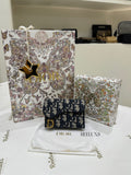 CHRISTIAN DIOR Saddle Bloom Card Holder