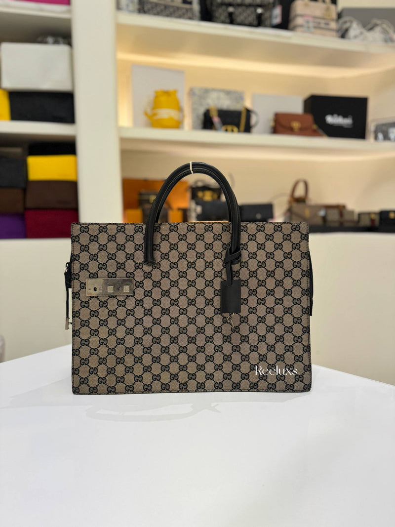 GUCCI Gg Supreme Wed Sherry Line Handbag