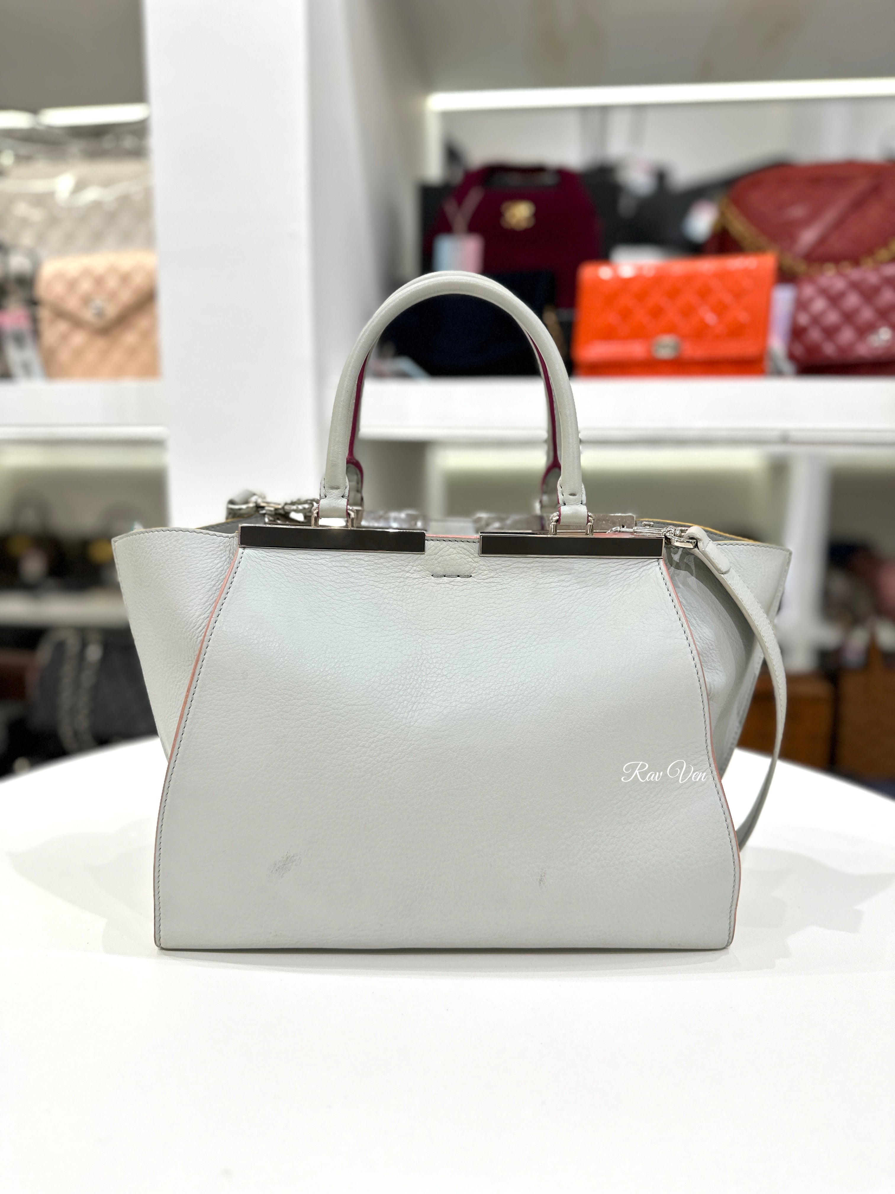 FENDI 3Jour Leather Tote Bag