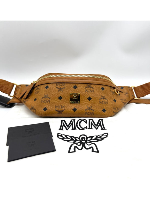 MCM Slim Fursten Belt Bag
Small Visetos Cognac - Reeluxs 