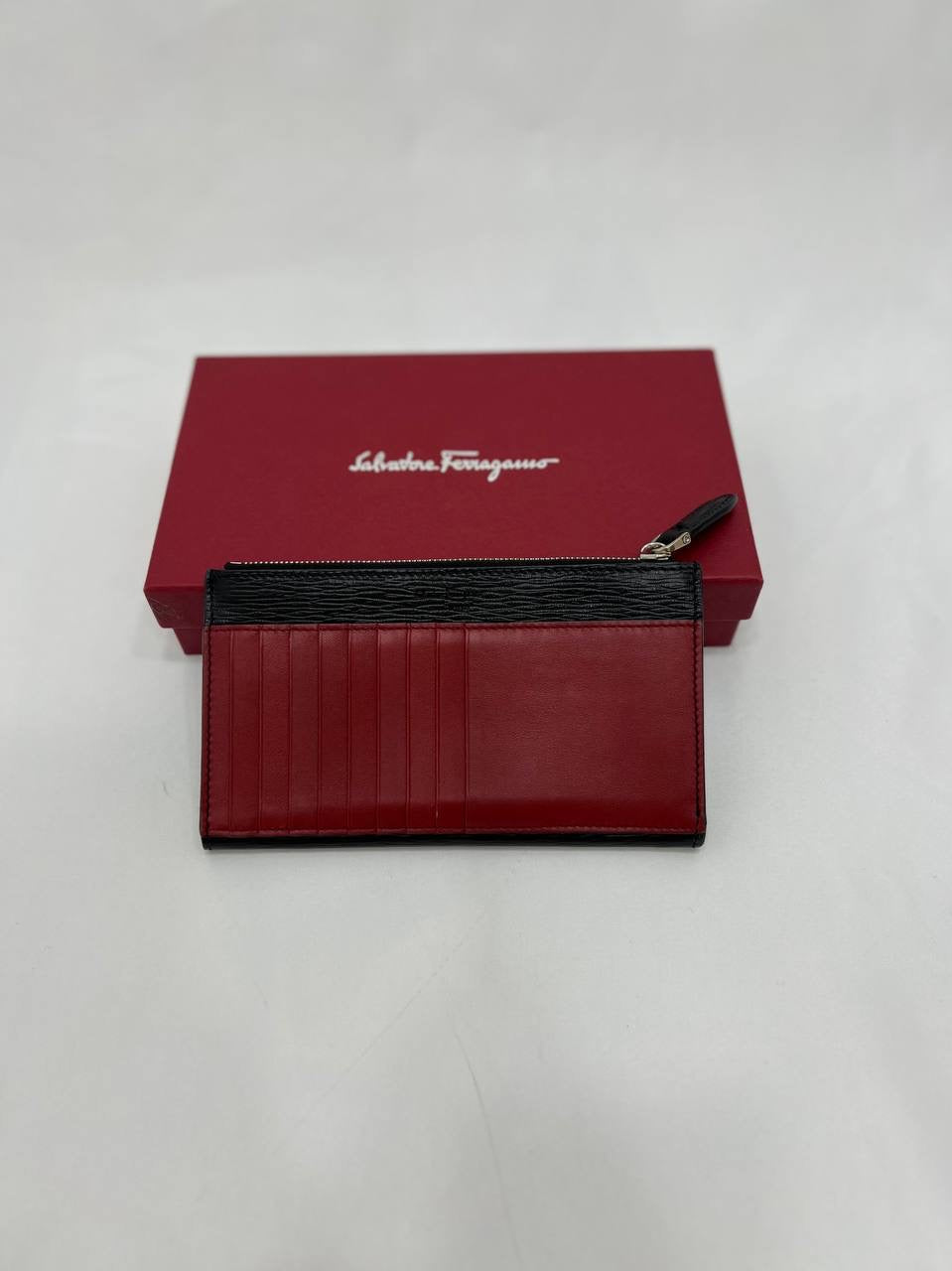 SALVATORE FERRAGAMO Burgundy Wallet With Logo