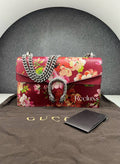 GUCCI Dionysus Blooms Red Leather Shoulder Bag