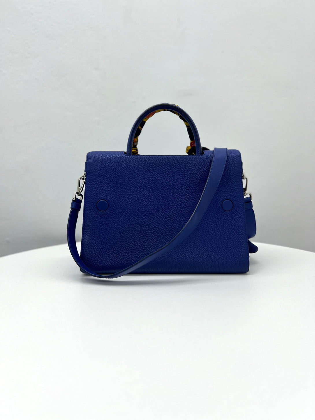 Dior Diorever Tote Bag In Blue Calfskin Leather - Reeluxs 