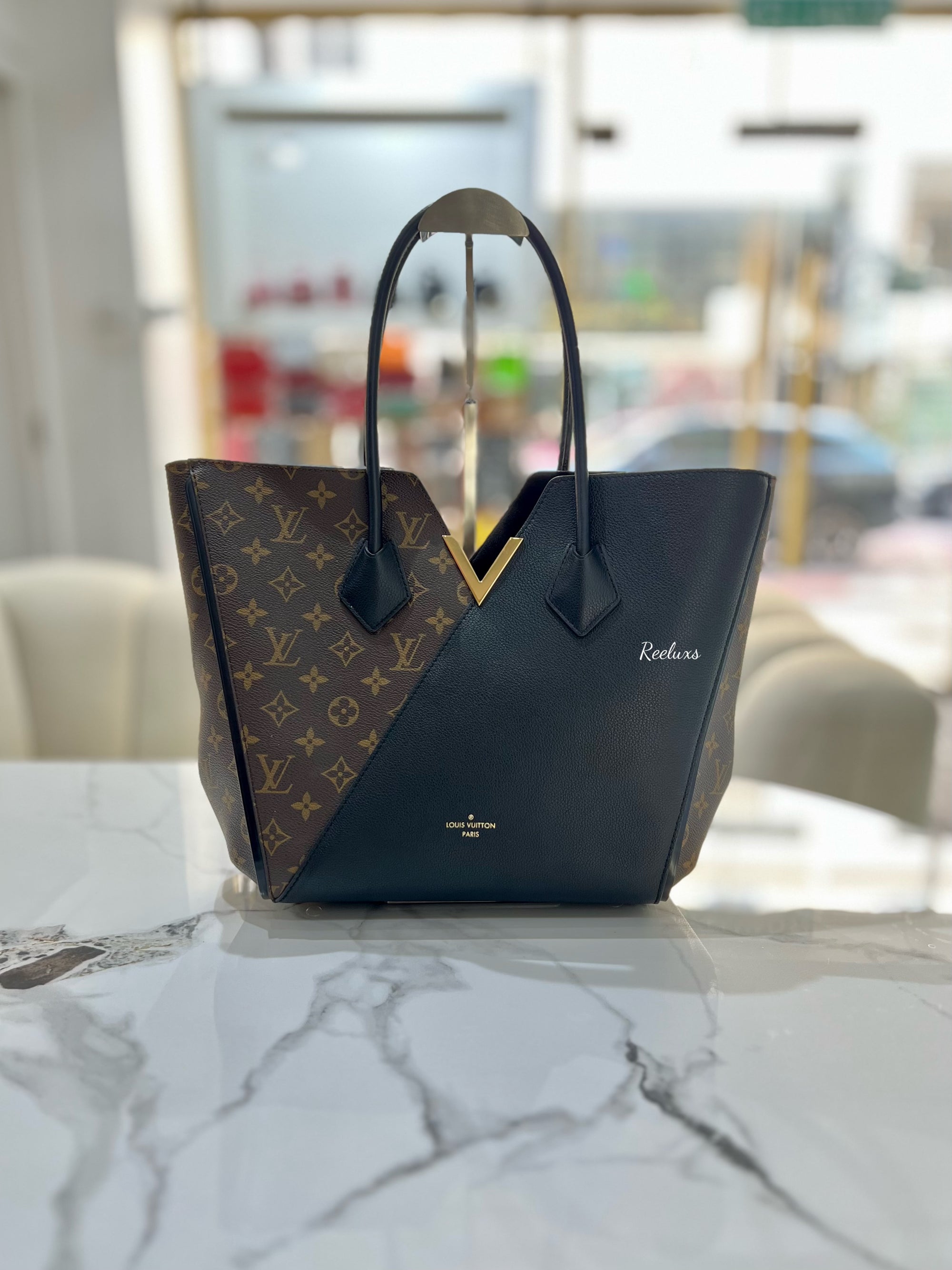 LOUIS VUITTON Monogram Calfskin Kimono MM Tote Bag