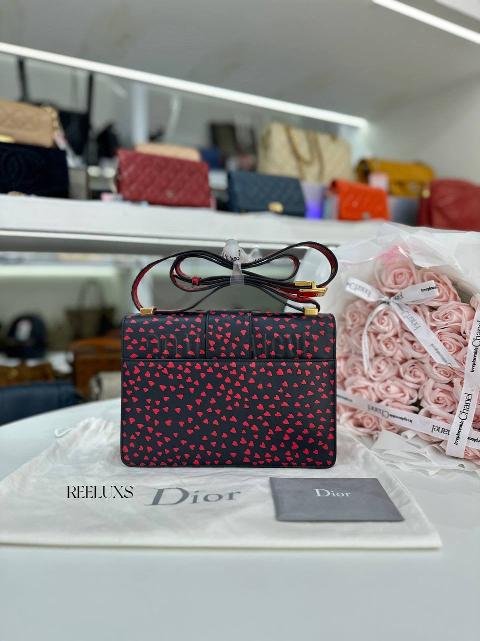CHRISTIAN DIOR  ""I Love Paris"" 30 Montaigne Flap Bag