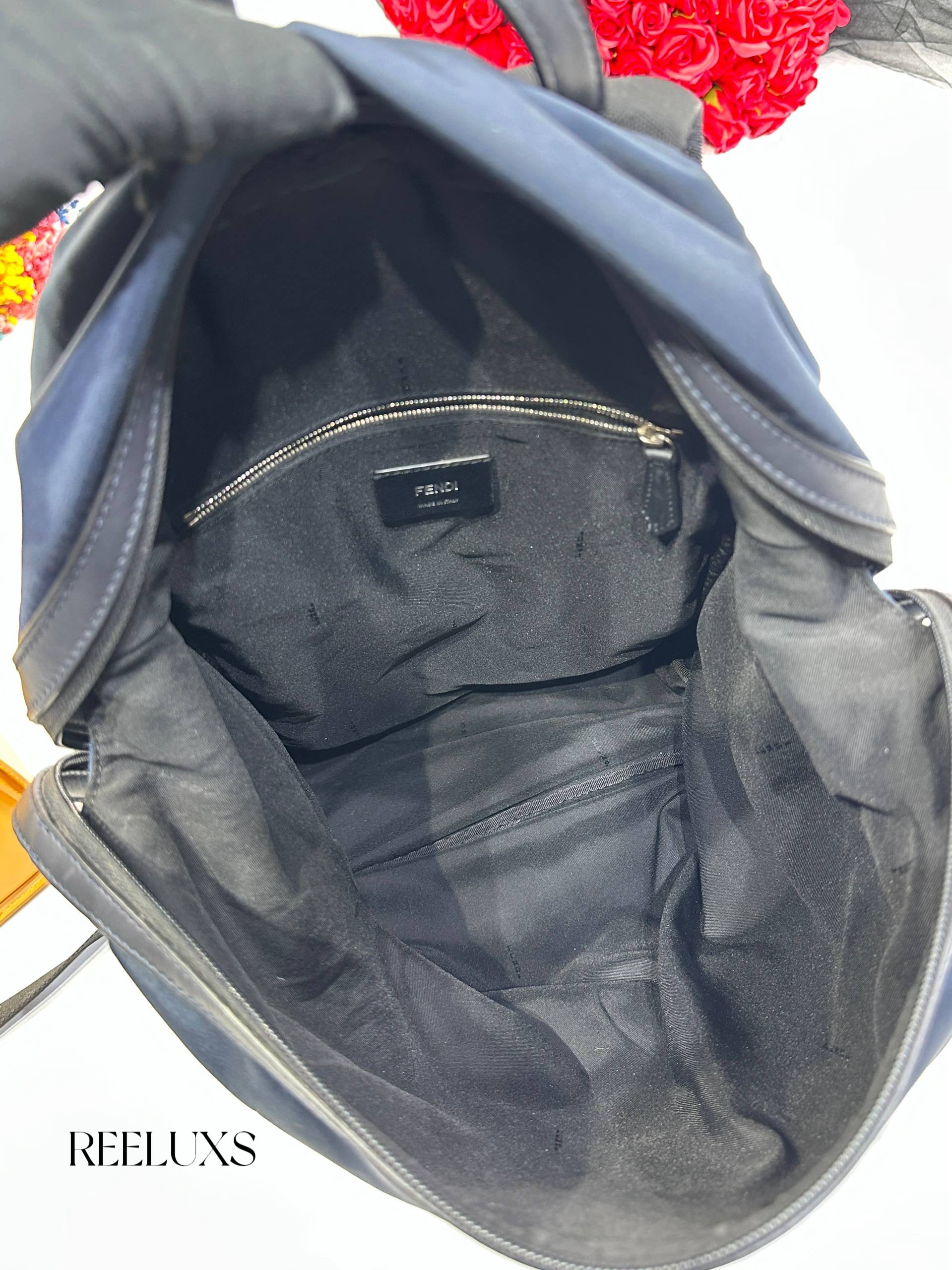 Fendi Monster Eye Nylon Backpack