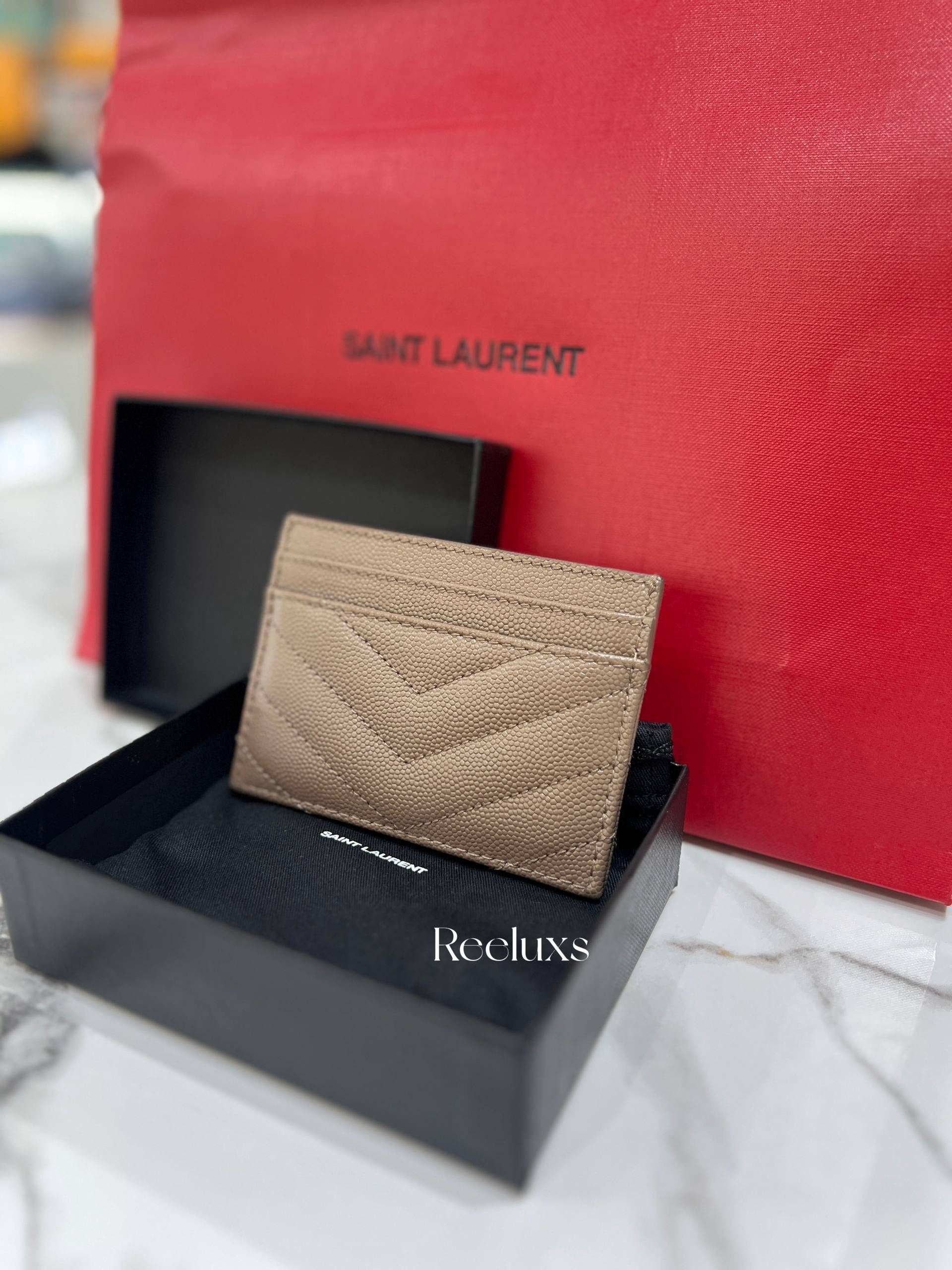 Fullset SAINT LAURENT Cassandre Matelassé Card Holder