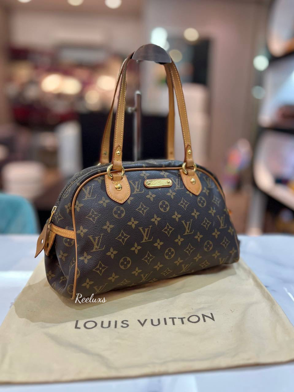LOUIS VUITTON LV Monogram Montorgueil PM Shoulder Bag