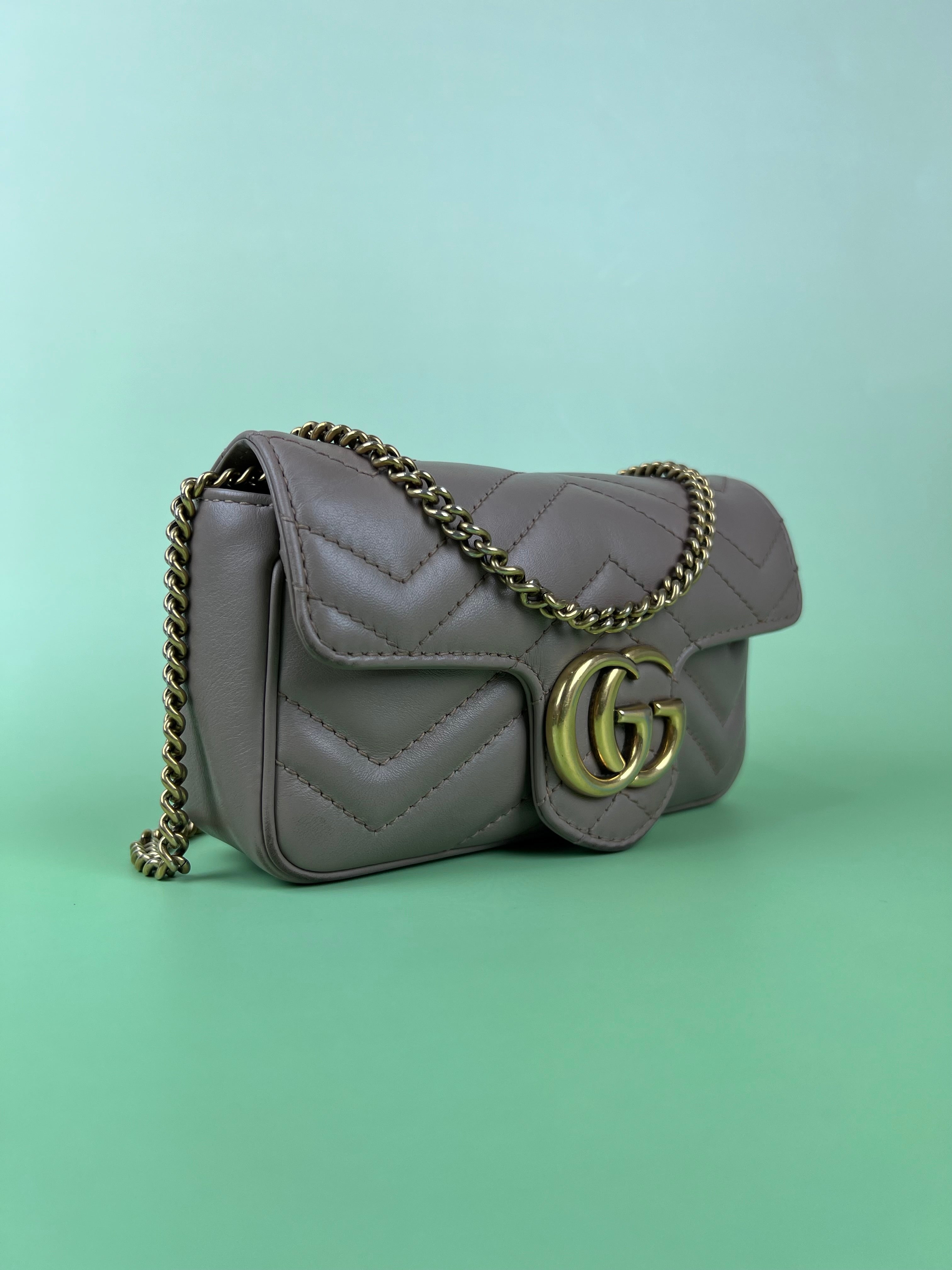 GUCCI Beige Marmont For Lady Shoulder Bag - Reeluxs 