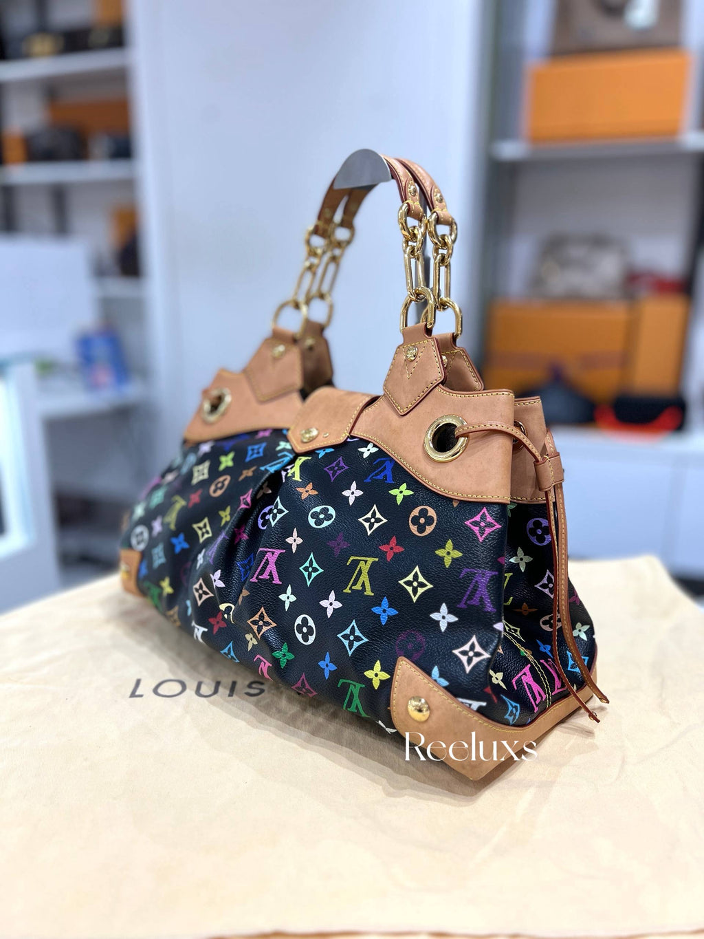 LOUIS VUITTON LV Ursula Black Multicolor Handbag