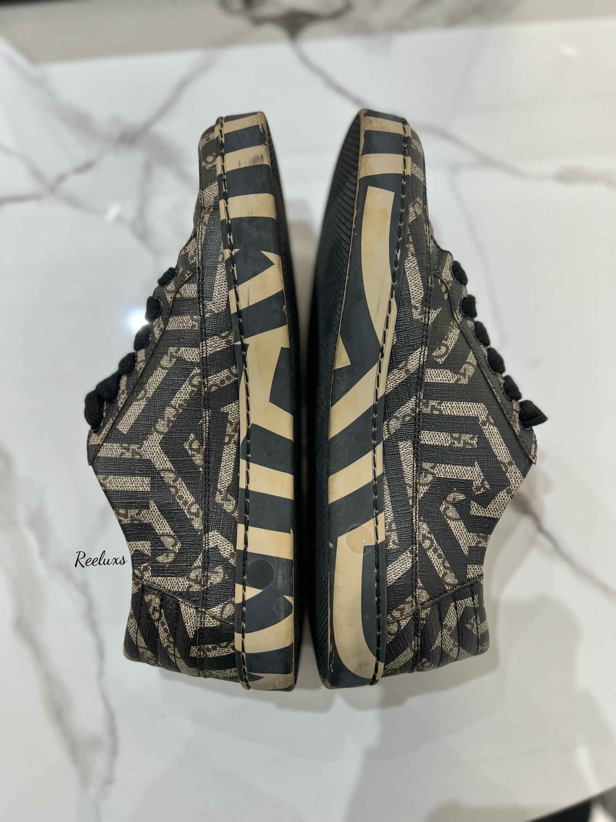 FULLSET GUCCI GG Supreme Men's Sneaker Shoes Size 7