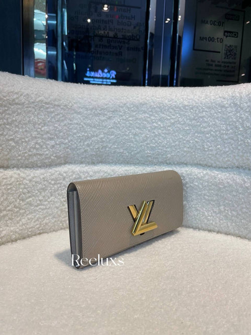 LOUIS VUITTON LV  Twist Wallet Galet Epi Leather