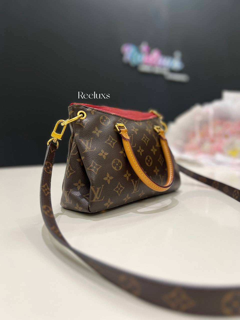 LOUIS VUITTON LV Pallas BB Monogram Canvas Shoulder Bag