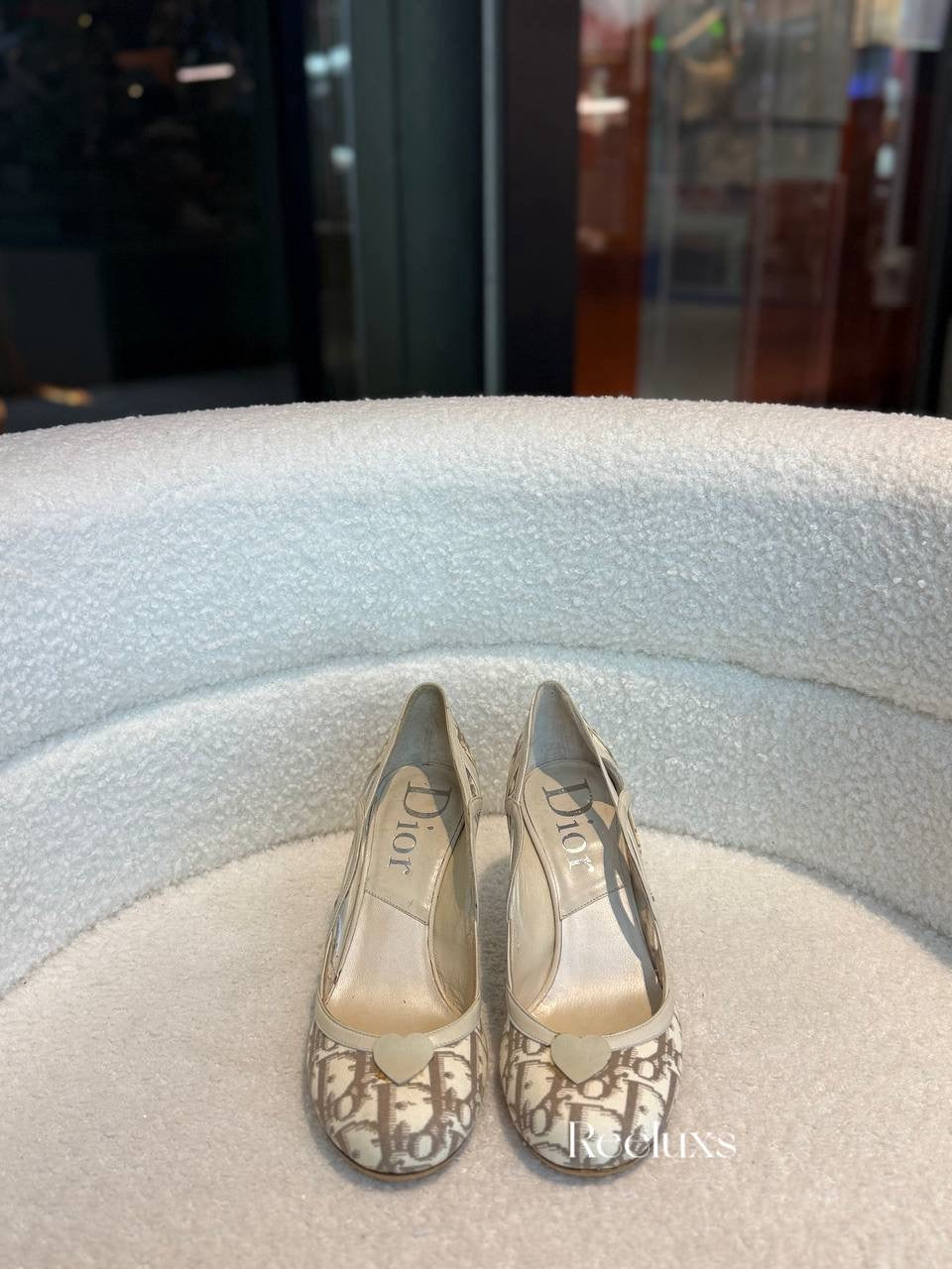 Christian Dior Monogram Leather Heels