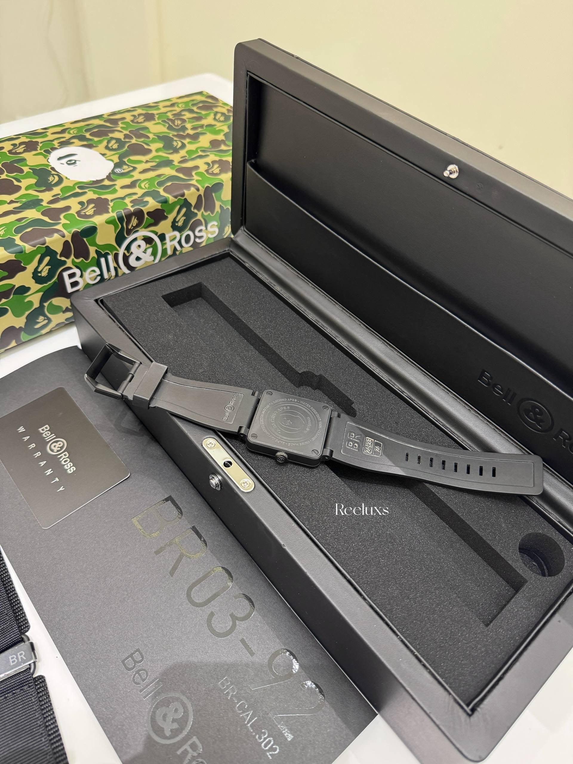 Full Set BELL & ROSS x BAPE BR 03-92 Green Camo