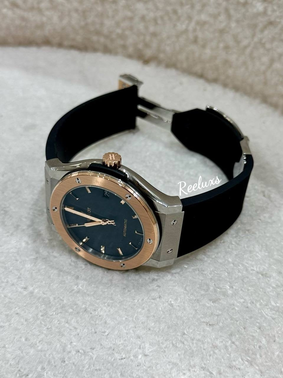 FULL SET HUBLOT Classic Fusion Titanium  King Gold 45 mm  Automatic Men's Watch