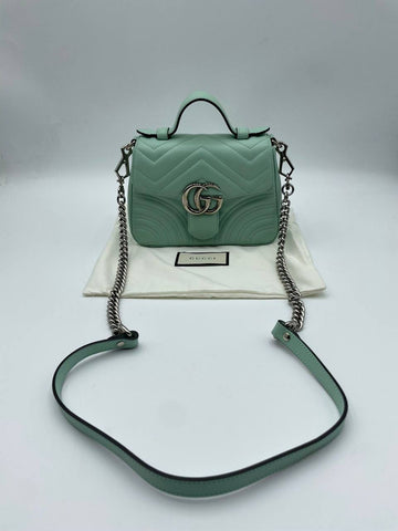 GUCCI GG MARMONT MINI TOP HANDLE BAG