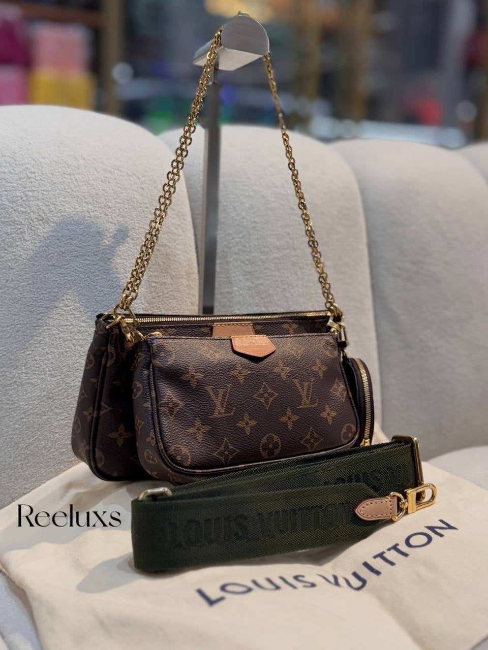 LOUIS VUITTON LV  3 in 1 Multi Pochette Accessoires Satchel Shoulder Bag