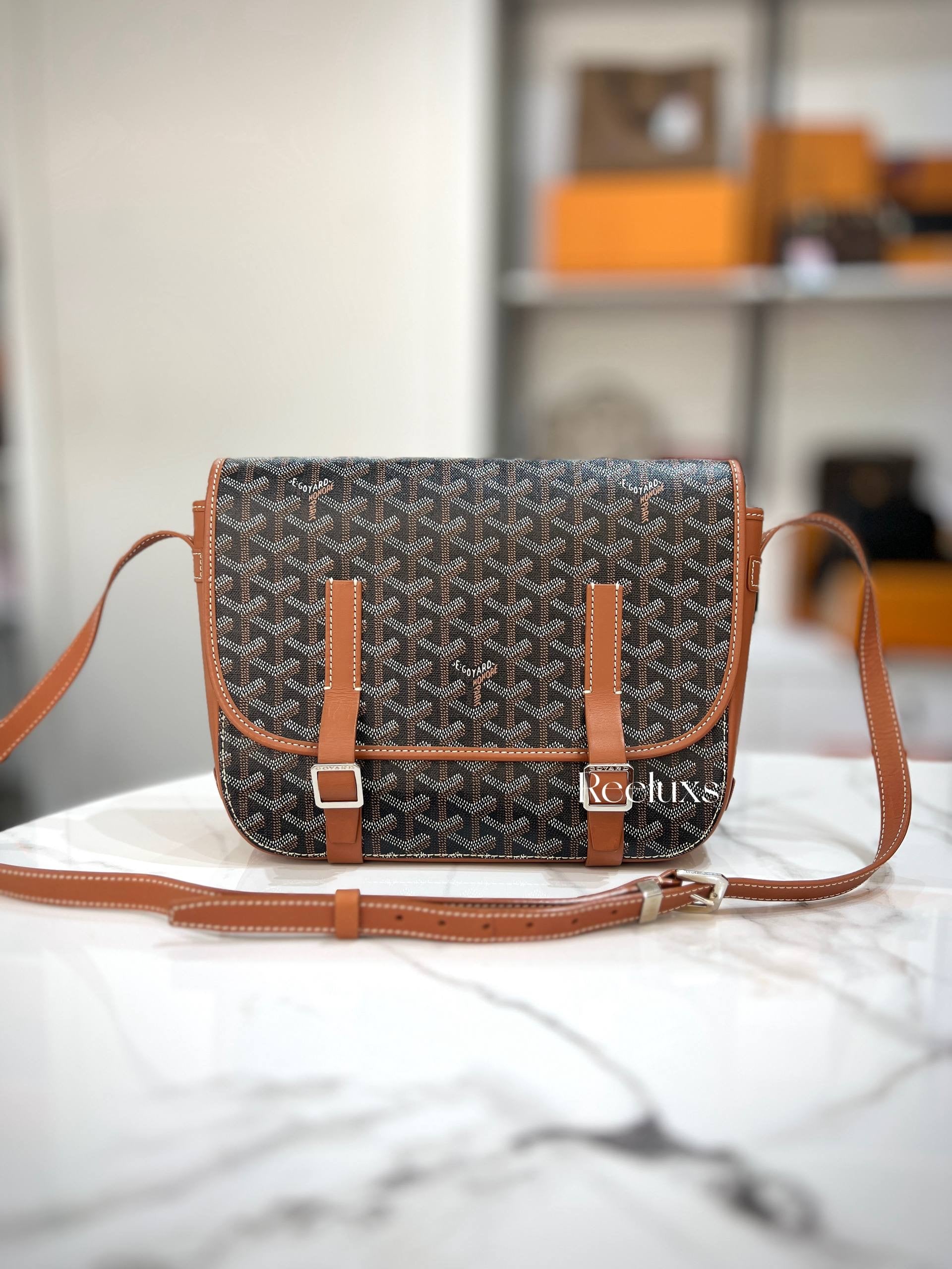 Goyard Belvédère PM Crossbody Bag with Flap Closure