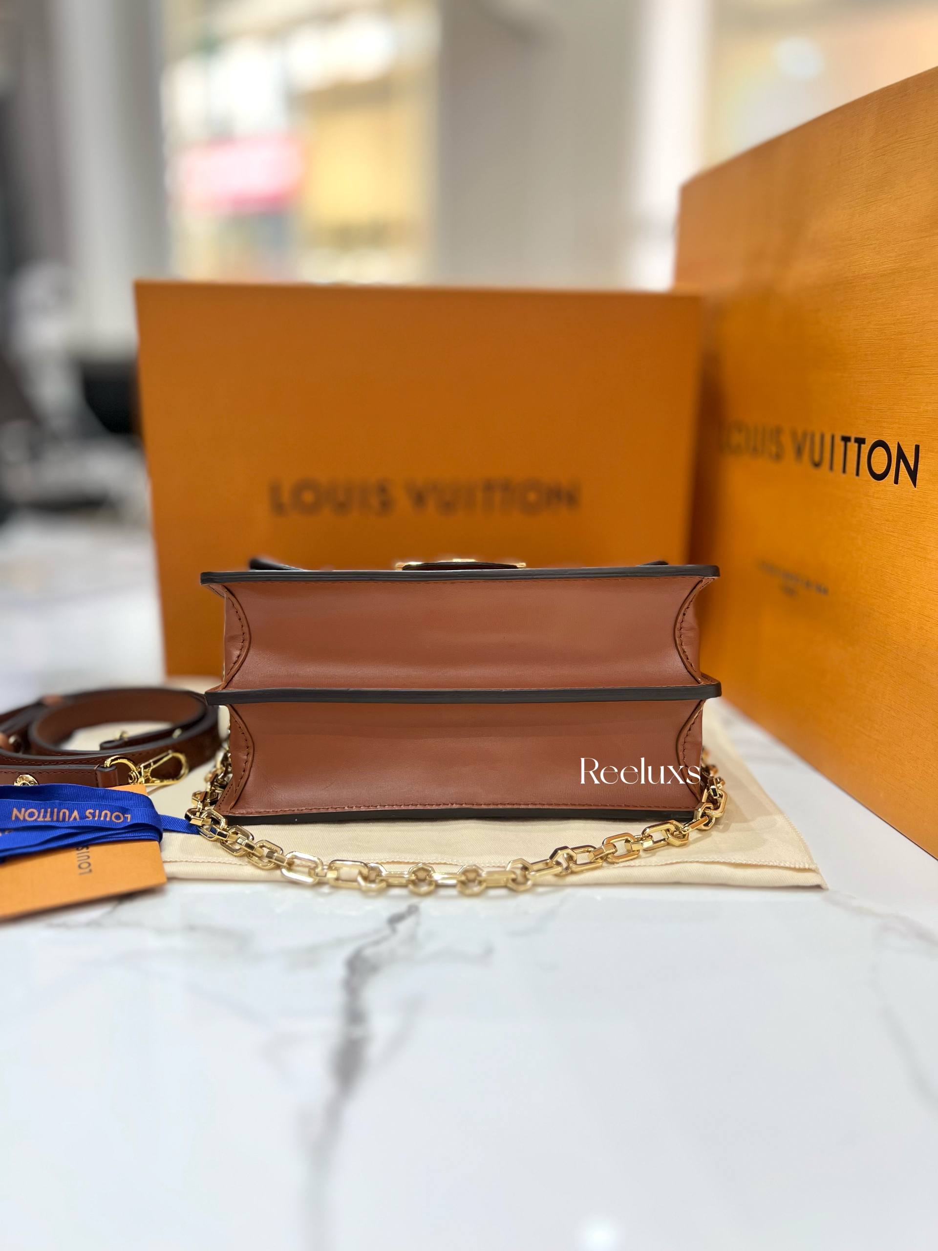 2024 Micrcochip NFC FULL SET LOUIS VUITTON LV Dauphine MM Other Monogram Canvas Shoulder Bag