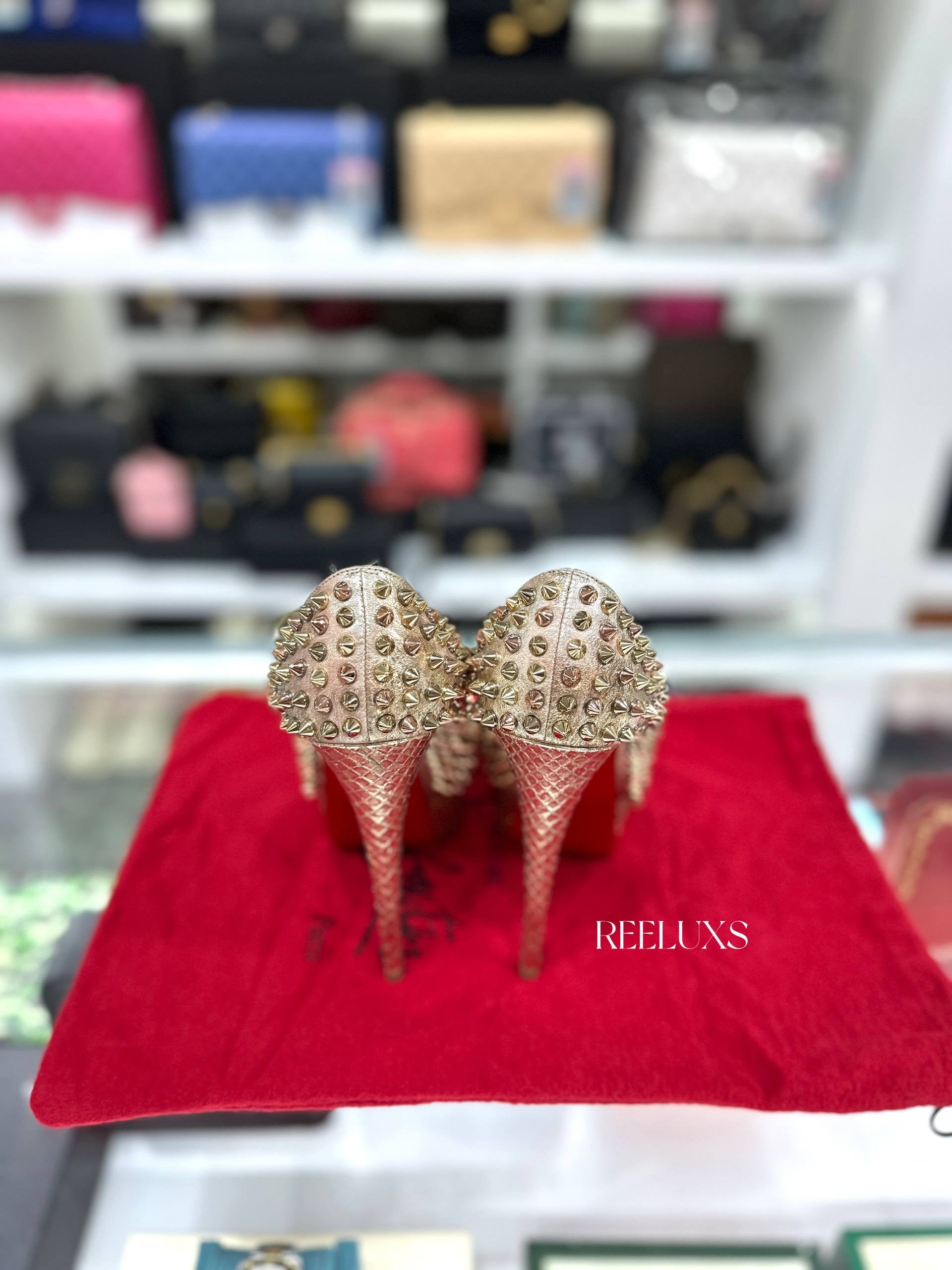 CHRISTIAN LOUBOUTIN Lady Peep Spikes